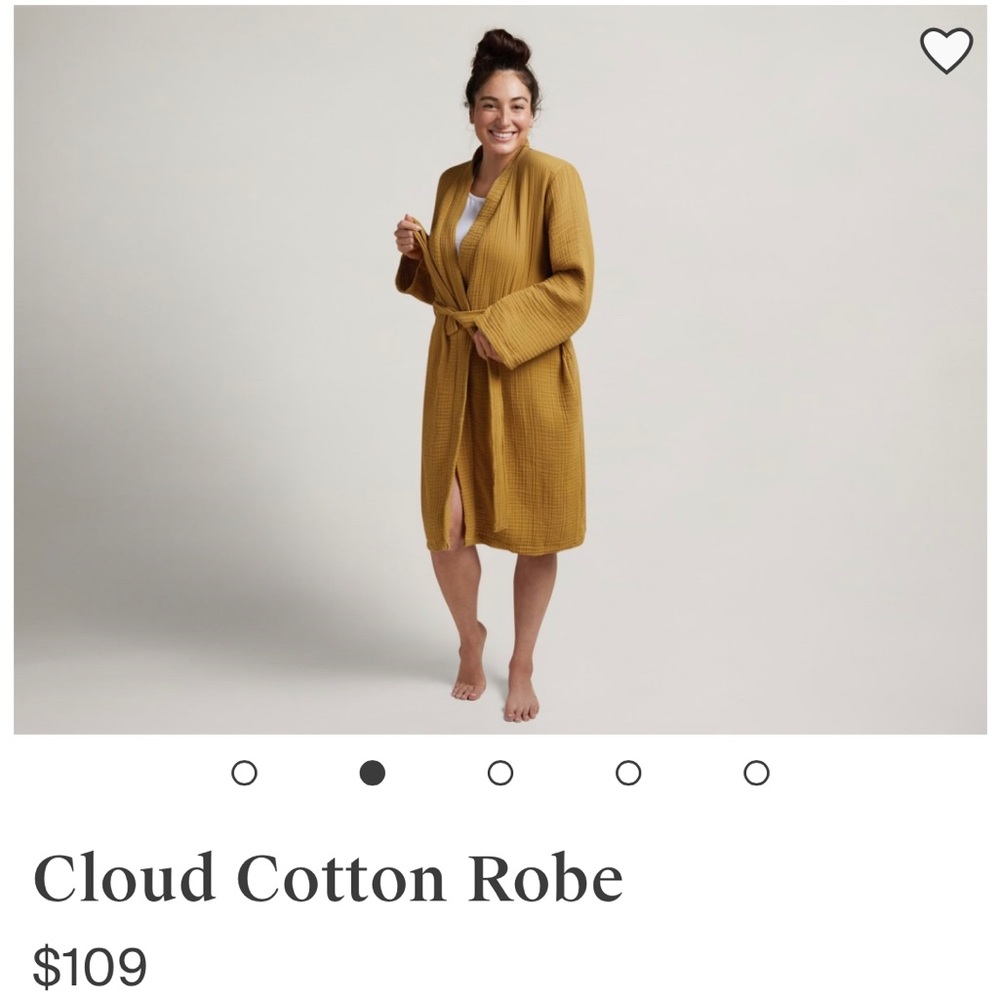 Parachute Home Cloud Cotton Robe - Size Large